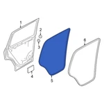 For Volkswagen Tiguan 21-26 5NN839701A5AP Rear Left Outer Door Seal. Fixed Price $292.30.