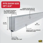 Aluminum U-shape Under Door Seal With Kick Plate Draft Stopper, 36 Inch Silver. Fixed Price $55.99.