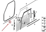 Mini Clubman F54 Front Door Joint Seal Genuine 51767344155. Fixed Price $19.08.