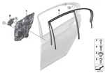 Bmw G12 Window Guide Right Rear Door Genuine 51357336036. Fixed Price $122.34.