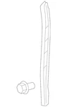 Genuine Volkswagen Door Seal 1K5-837-381-F-5AP. Fixed Price $75.44.