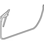 New Genuine Mercedes-benz Door Weather-strip 1727200178 Oem. Fixed Price $266.53.
