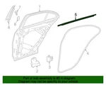 2015-2021 Oem Mercedes C300 W205 Right Rear Side Door Moulding Sealing Rail. Fixed Price $99.99.