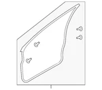 Genuine Nissan Surround Weather-strip 80830-1AA0A. Fixed Price $223.09.