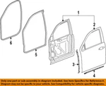 Gm Oem 15-20 Escalade Esv Front Door Components-w'strip Body 23255371. Fixed Price $82.71.
