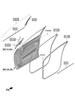 Genuine New Fr Dr Body Side Lh W/strip Suits Hyundai Santa Fe Elite 2023. Fixed Price $79.01.