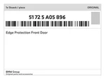 Genuine Bmw Edge Protection Front Door 51-72-5-A05-896 New. Fixed Price $178.89.