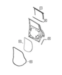 Genuine Mopar Door Lower Secondary Weatherstrip 68520217AA. Fixed Price $20.76.