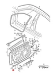 Genuine Audi E-tron Gt F83 Door Seal Left 4J3837625A. Fixed Price $98.35.