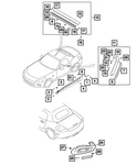 Genuine Mopar A-pillar Seal 68315531AA. Fixed Price $18.29.