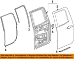 Gm Oem 14-19 Sierra 1500 Limited Rear Components-door W'strip 23286282. Fixed Price $89.05.