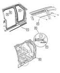 Genuine Mopar Lift-gate Opening Weatherstrip 5054704AC. Fixed Price $51.45.