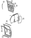 Genuine Mopar Rear Door Seal 55277028AF. Fixed Price $76.65.