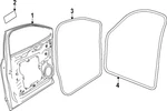 Genuine Audi Weather-strip On Body 85H-831-721-A. Fixed Price $81.22.