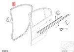 Genuine Bmw E46 Sedan Door Weatherstrip Right Rear Oem 51348194698. Fixed Price $201.01.