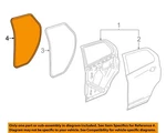 Gm Oem 15-22 Trax Rear Door Components-w'strip Body 94550170. Fixed Price $115.01.