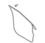 Genuine Ford Door Weather-strip JL1Z-7820530-A. Fixed Price $116.99.