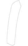 Genuine Ford 2015-2020 TRANSIT-150 Upper Weather-strip Extension BK3Z-1551400-C. Fixed Price $25.19.