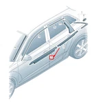 Audi A3 Sportback Front Right Door Belt Molding 8V5853284B2ZZ No Duty To. Fixed Price $138.91.