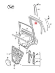 Genuine Vw Touareg 7P5 7P6 Window Guide 7P0839432L. Fixed Price $1019.24.