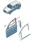 New Audi Q5 Front Left Inner Window Aperture Sea 8R0837479B No Duty To. Fixed Price $64.57.