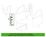 Honda 72324-T7W-A01 Right Front Door Sub-seal For 16-20 Hr-v New Genuine. Fixed Price $59.97.