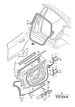 Genuine Audi E-tron Gt F83 Door Seal Inner Right 4J3833722D. Fixed Price $123.01.