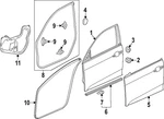 Genuine Honda 2023-2024 Hr-v Door Weather-strip 72350-3W0-A01. Fixed Price $33.15.
