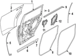 Genuine Nissan Door Shell Seal 82839-7JA1A. Fixed Price $66.39.