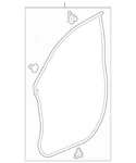 2016-2025 Pilot, Passport, Ridgeline Right Front Weather-strip 72310-TG7-A01 Oem. Fixed Price $60.00.
