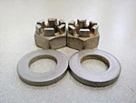 Nice Pair Used Original Porsche 911 912 930 914-6 Rear Axle Hub Castle Nuts Nla. Fixed Price $35.00.