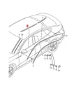 Genuine Audi Window Slot Seal With Trim Strip Black-glossy 8W8853284CT94. Fixed Price $162.66.