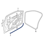 For Volkswagen Jetta 19-26 17A837702B5AP Front Right Outer Door Seal. Fixed Price $290.65.