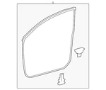 Genuine Toyota Surround Weather-strip 67862-0C050. Fixed Price $109.41.