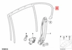 For Bmw Genuine Window Channel Rear Left 51357008045. Fixed Price $257.36.