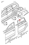 Audi Q7 4LB Window Slot Seal With Trim Strip High Chrom 4L0853763E2ZZ 07-14. Fixed Price $166.81.