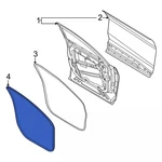 Genuine Ford 2021-2023 Mustang Mach-e Weather-strip On Body LJ8Z-5820708-B. Fixed Price $176.57.
