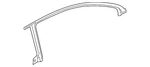 Genuine Volkswagen Upper Weather-strip 3C8-854-546-L. Fixed Price $262.74.
