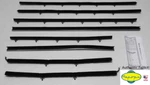 1966 1967 Chevrolet Chevelle Coupe Door Window Felt Fuzzies Rubber Seal 8 Pc Kit. Fixed Price $275.99.