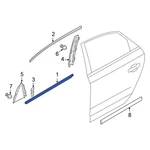 For Volkswagen Passat 12-22 Door Window Belt Weatherstrip Front Left. Fixed Price $270.95.