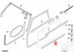 Genuine Mini Cooper One R50 Gasket Between Door And Entrance Front 51337050534. Fixed Price $54.73.