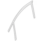 Genuine Audi Run Channel 80A-837-432-C. Fixed Price $258.11.
