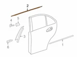 Genuine Mercedes Rear Window Sweep Belt Felt Molding Left Oem 2047351565. Fixed Price $124.69.