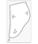 Genuine Acura W Strip L Rear Dr 72850-TJB-A02. Fixed Price $88.69.