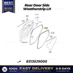 Genuine Rear Door Side Weatherstrip Lh 83130J9000 For Hyundai Kona. Fixed Price $71.00.