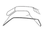 Mustang Roof Rail Weatherstrip Coupe & Fastback Import Pair 1971 1972 1973. Fixed Price $49.95.