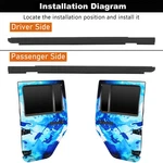 Fit 07-18 Jeep Wrangler Jk 2PCS Rear Door Belt Outer Weatherstrips Replacement. Fixed Price $38.14.