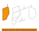 Chrysler Oem 07-11 Nitro Rear Door Components-body W'strip 55113021AE. Fixed Price $190.54.