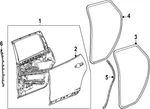 Genuine Gm Front Weather-strip 26532293. Fixed Price $31.20.