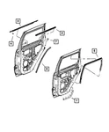Genuine Mopar Rear Door Seal Left 68036673AB. Fixed Price $5.69.